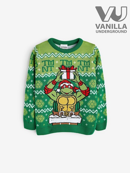 Vihreä Ninja Kilpikonnat - Vanilla Underground Kids Christmas Jumper (N13498) | €43