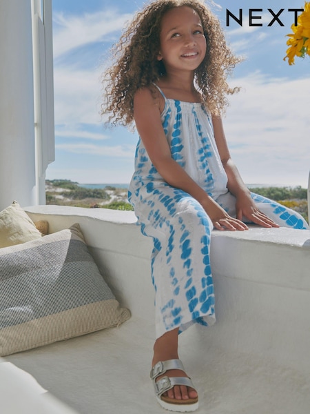 Blue Tie Dye Playsuit (3-16yrs) (N13643) | €15 - €19