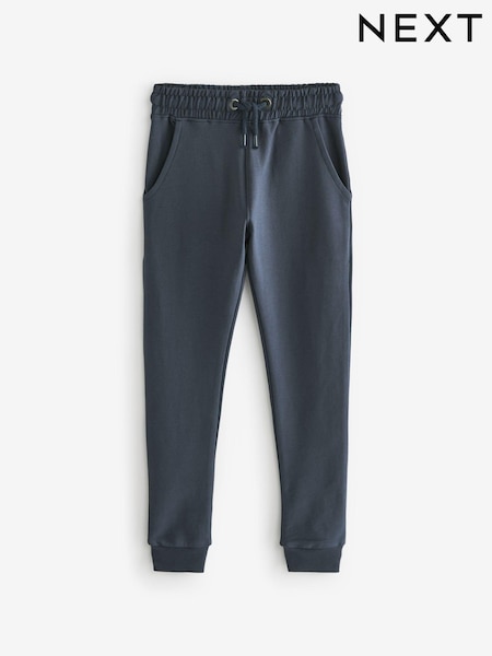 Navy Blue Longer Length Skinny Fit Joggers (3-16yrs) (N13806) | AED51 - AED76