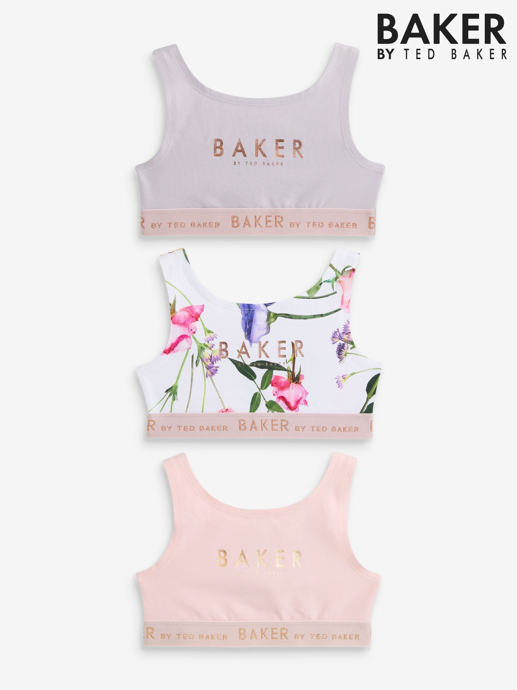 Crop Tops Baker By Ted Baker Purple Multipack Sportswear Underwear Next Oman