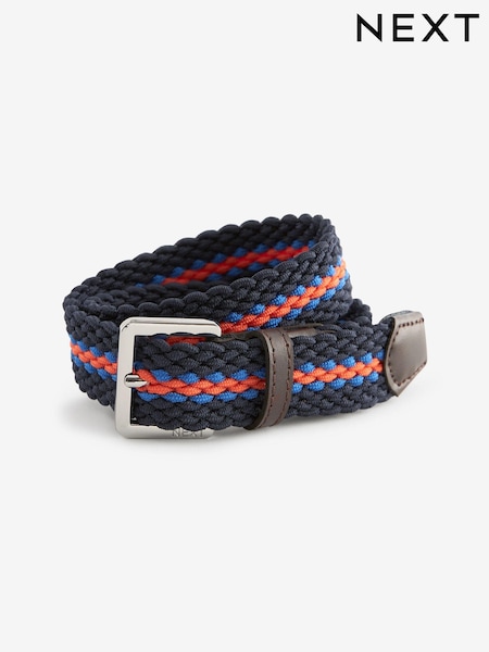 Navy/Orange Woven Plait Belt (N13874) | €4 - €5