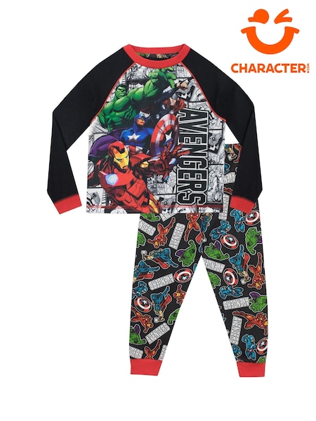 Character Black/Red Avengers Marvel Printed Long Sleeve Pyjamas (N13989) | € 30