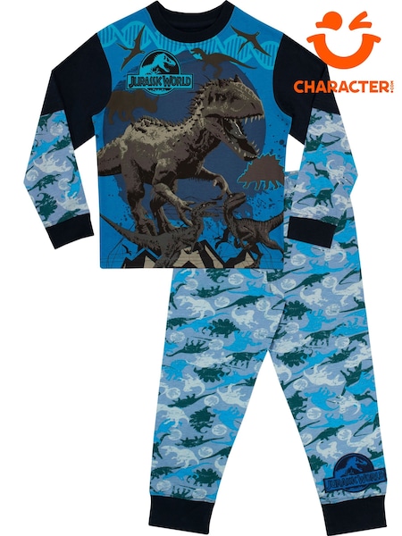 Character Blue 100% Cotton Jurassic World Pyjamas (N14003) | AED136