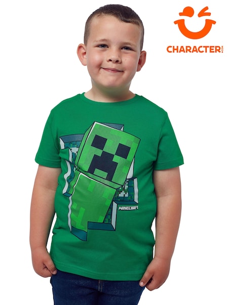 Character Green 100% Cotton Minecraft Creeper T-Shirt (N14027) | €21