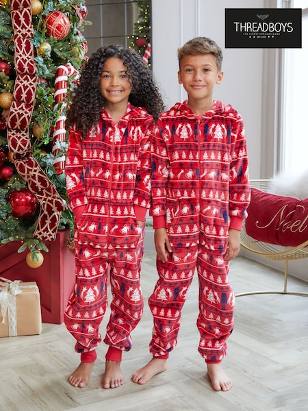 Threadboys Red Christmas Loungewear All-In-One (N14083) | €15.50