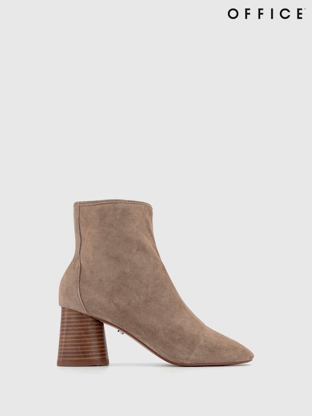 Office Suede Sock Ankle Ash Boots (N14161) | €24