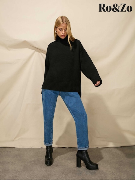 Ro&Zo Turn Back Cuff Jumper (N14273) | €51