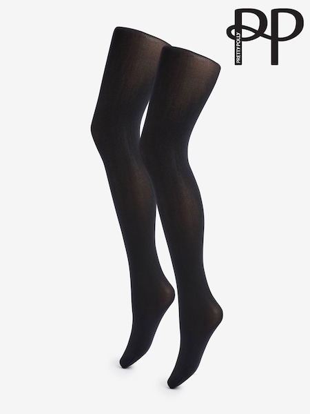 Pretty Polly 2 Pack 60 Denier Curves Plush Opaque Tights (N14420) | €38