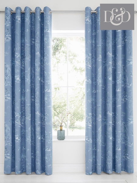 Dreams & Drapes Oriental Garden Blackout Thermal Eyelet Curtains (N14550) | 40 € - 50 €