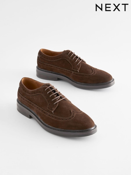 Brown Longwing Brogue Shoes (N14630) | €17