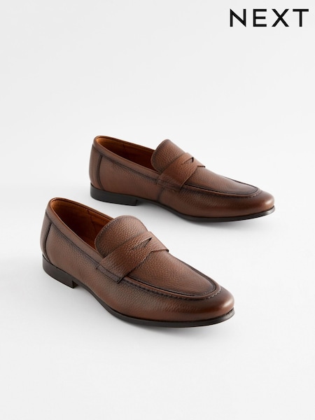 Brown Saddle Loafers (N14682) | AED131