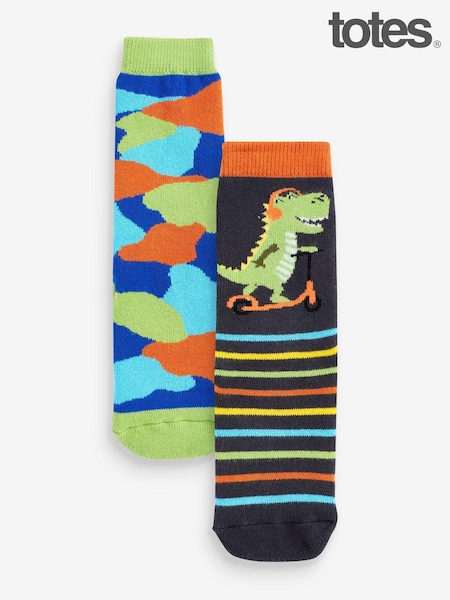 Totes Totes Toasties Childrens Original Slipper Socks (twin Pack) (N15218) | € 12