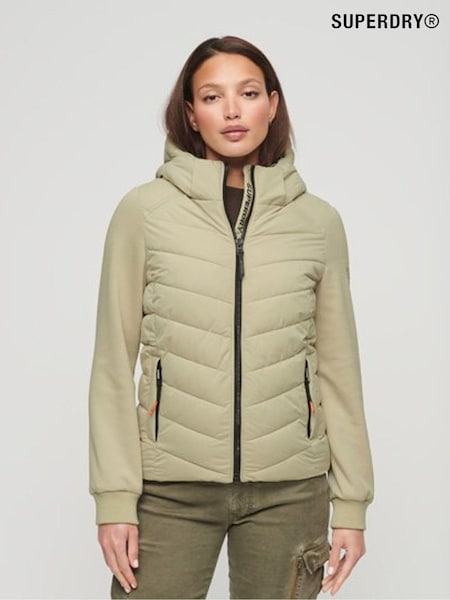 Superdry Green Hooded Storm Hybrid Padded Jacket (N15541) | €76