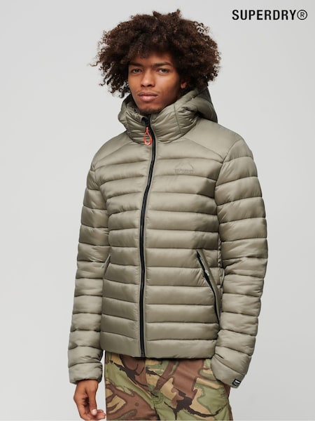 gri - Superdry Cu glugă Fuji Sport Paltoane căptușite Jachetă (N15546) | 443 LEI