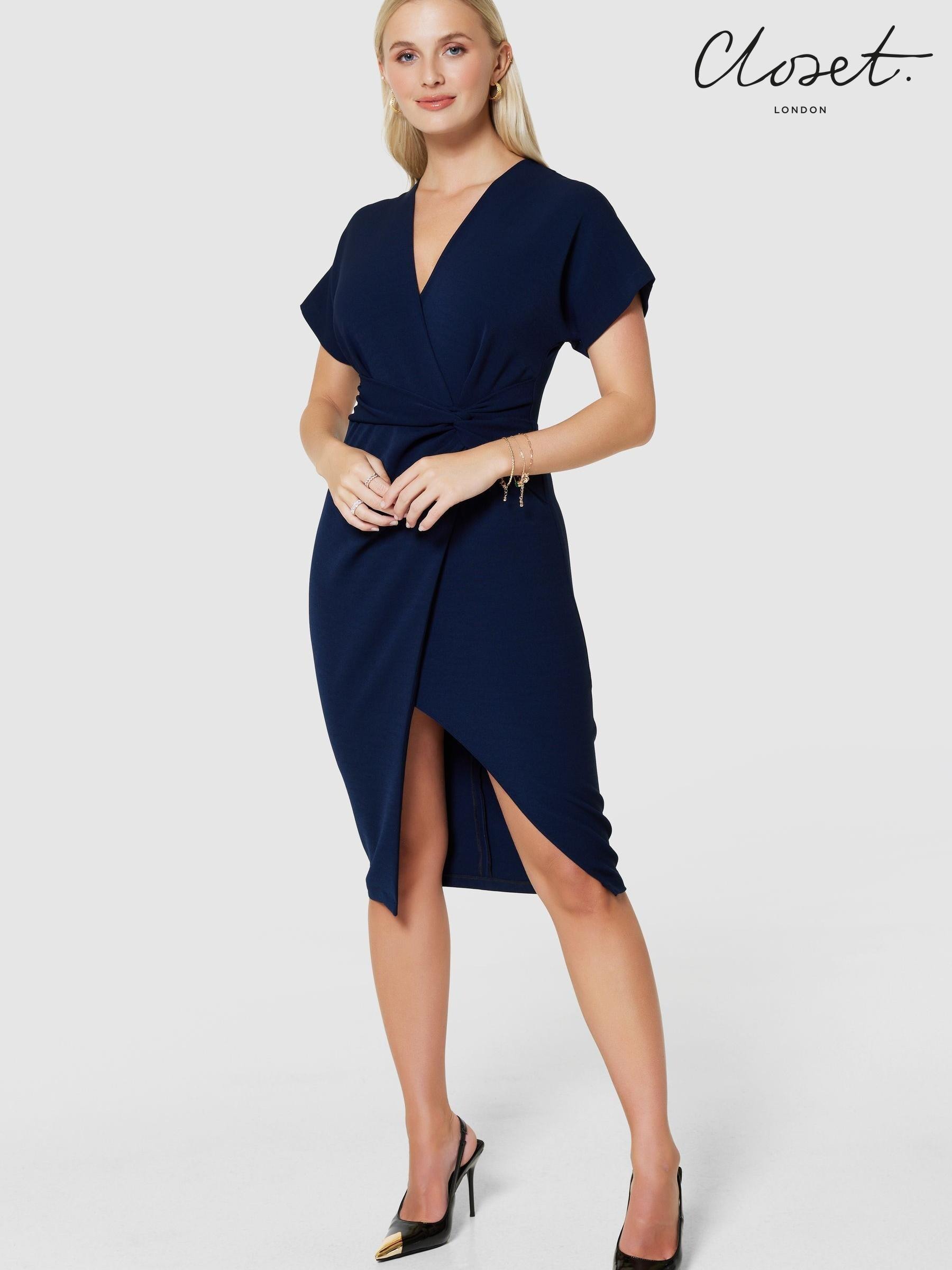Sale Dresses Blue Wrap Workwear Next Luxembourg