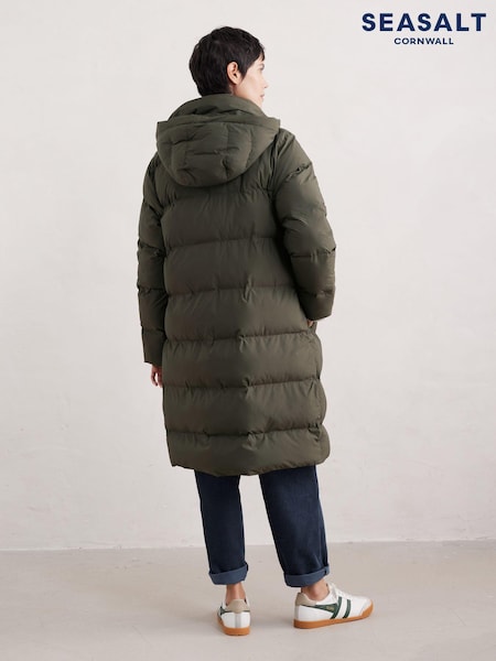 Seasalt Cornwall Green Petite Holywell Bay Waterproof Coat (N15918) | €287