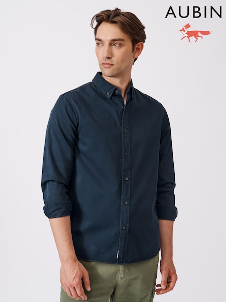 Aubin Hessle Garment Dyed Cotton Shirt (N16240) | €127