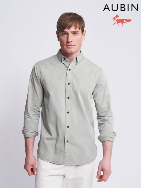 Aubin Hessle Garment Dyed 100% Cotton Shirt (N16242) | AED518
