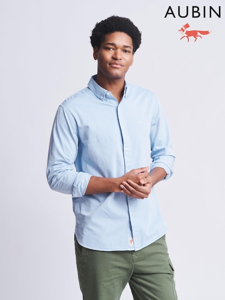 Aubin Hessle Garment Dyed Cotton Shirt (N16243) | €59