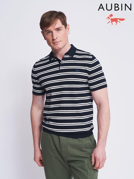 Aubin Dryden Knitted Cashmere Blend Polo Shirt (N16249) | €50