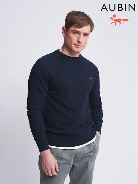 Aubin Collum Cotton Crew Neck Jumper (N16260) | €46