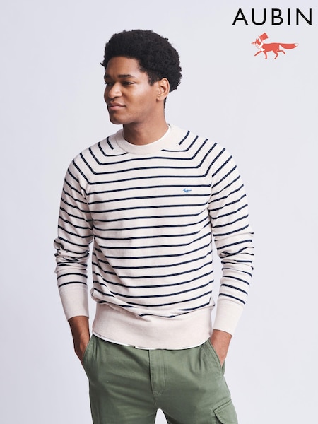 Aubin Collum Cotton Crew Neck Jumper (N16262) | €50