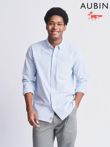 Aubin Aldridge Oxford Button Down Cotton Shirt (N16294) | R$ 780