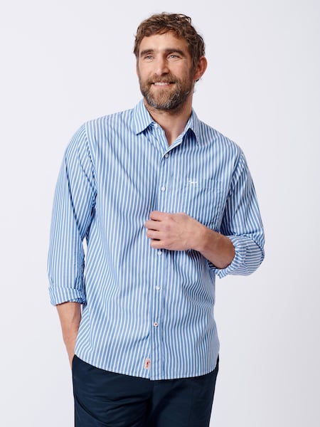 Aubin Gladstone Poplin Button Shirt (N16299) | R$ 780
