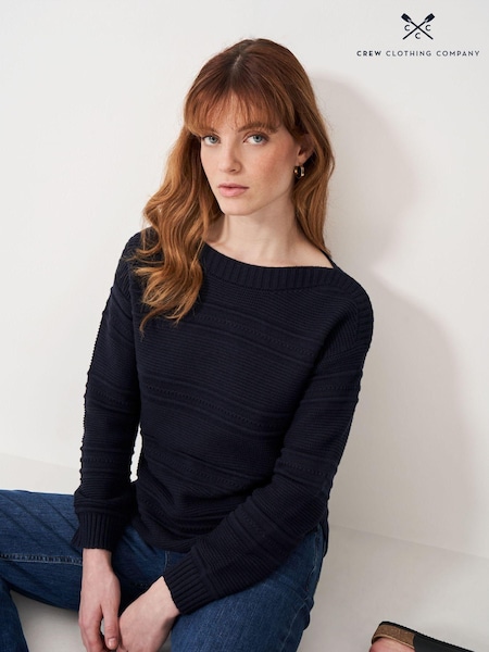 Crew Clothing Blue Tali Boat Neck Knit Jumper (N16411) | 2,704 UAH