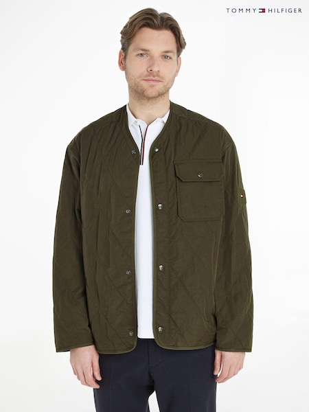 Tommy Hilfiger Green Packable Recycled Linear Jacket (N16469) | €83
