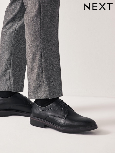 Black Chunky Sole Derby Shoes (N16681) | € 57