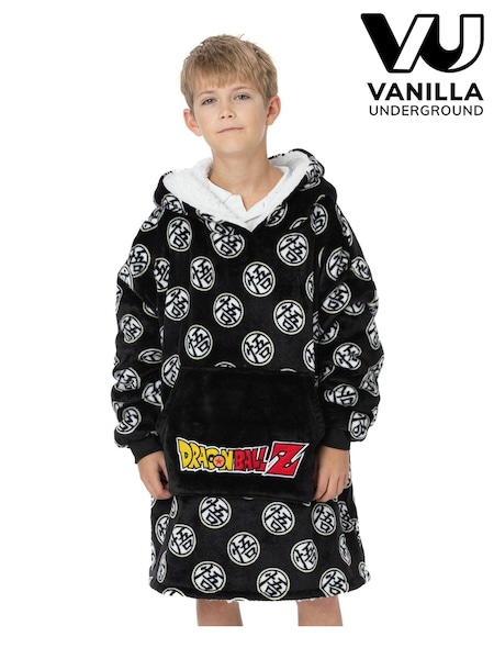Vanilla Underground Black Dragonball Z All-Over Print Blanket Hoodie (N16751) | €39