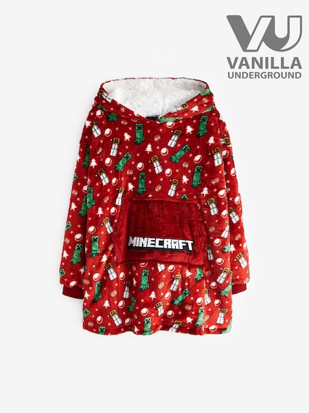 Vanilla Underground Red Minecraft All-Over Print Blanket Hoodie (N16775) | €35