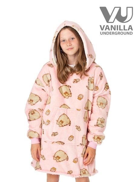 Vanilla Underground Pink Pusheen Girls Blanket Hoodie (N16776) | €39