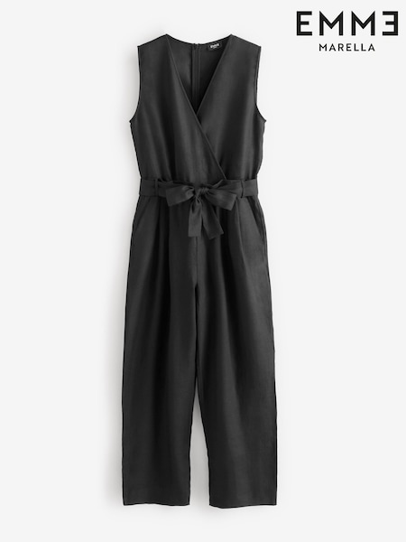 Emme by Marella Werner Blue Self Tie Jumpsuit (N16804) | €127