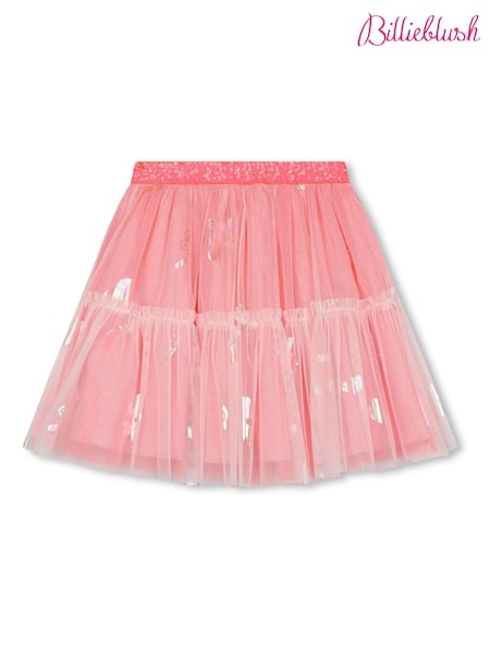 Billieblush Pink Double Layer Mesh Sequin Skirt (N16937) | €35