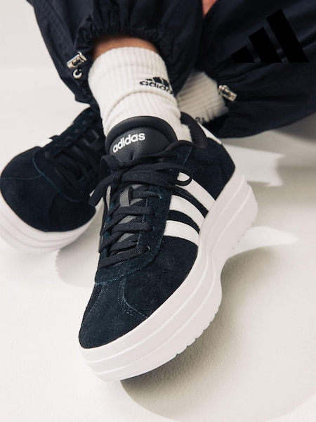adidas Black/White VL Court Bold Trainers (N17050) | R$ 690