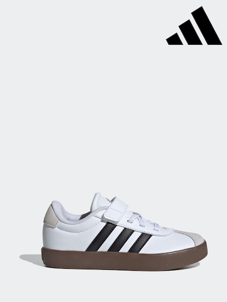 לבן/שחור - Adidas Vl Court 3.0 Trainers (N17128) | ‏166‏₪