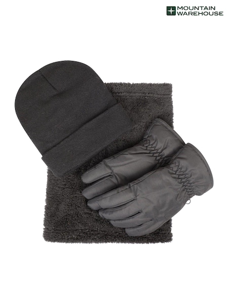 Mountain Warehouse Grey Kids Winter Accessories Set (N18200) | kr457
