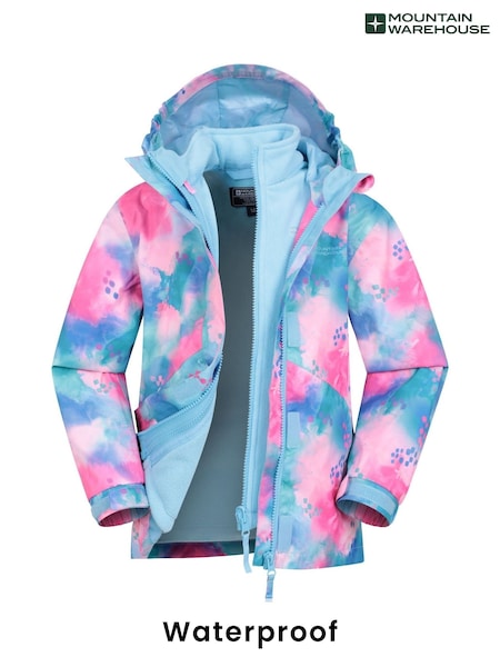 Mountain Warehouse Kids Aries Printed Waterproof 3-in-1 Jacket (N18211) | 291 LEI