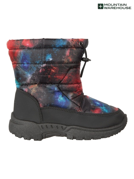 Mountain Warehouse Black Dark Toddler Caribou Printed Adaptive Snow Boots (N18221) | AED140