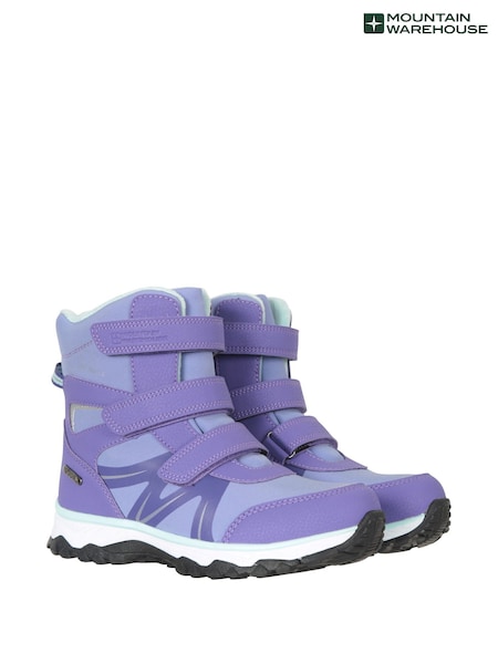 Mountain Warehouse Purple Kids Slope Softshell Snow Boots (N18227) | AED250