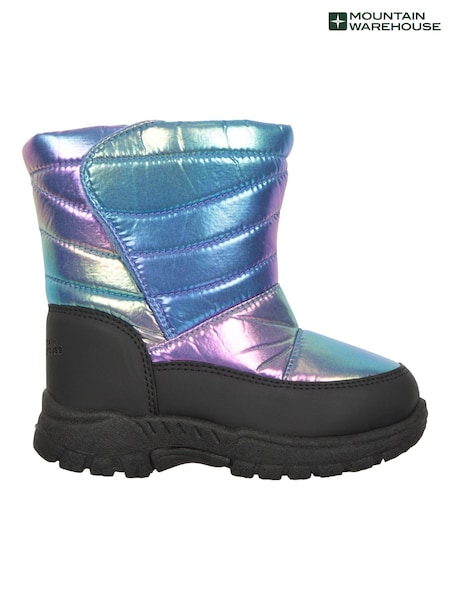 Mountain Warehouse Pink Caribou Toddler Sherpa Lined Adaptive Snow Boots (N18230) | AED70