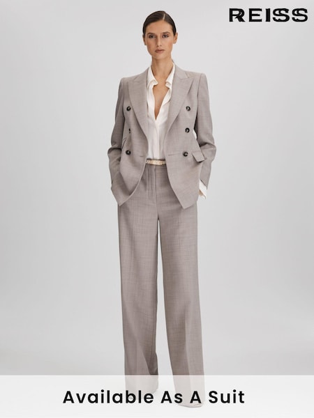 Reiss Hazel Tailored Wool Blend Double Breasted Suit Blazer (N18481) | kr6 280
