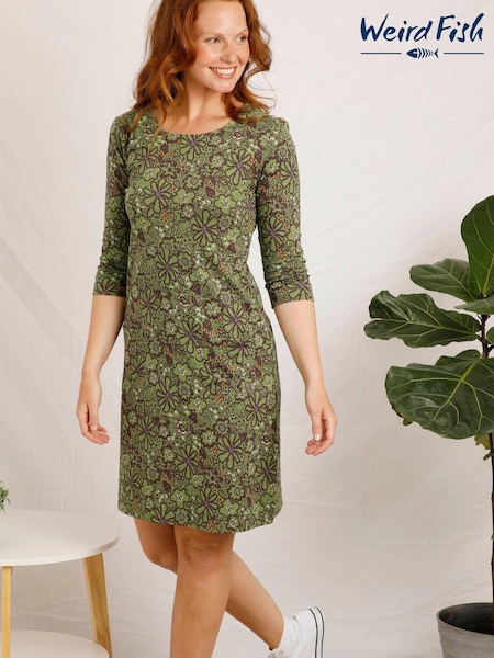 Weird Fish Starshine Organic Printed Jersey Dress (N18527) | €38