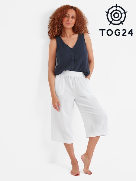 Tog 24 White Whitney 100% Cotton Trousers (N18709) | €25