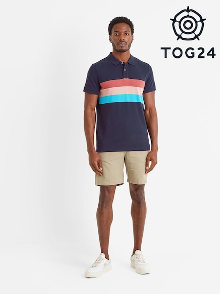 Tog 24 Blue 100% Cotton Butley Polo Shirt (N18945) | 144 QAR