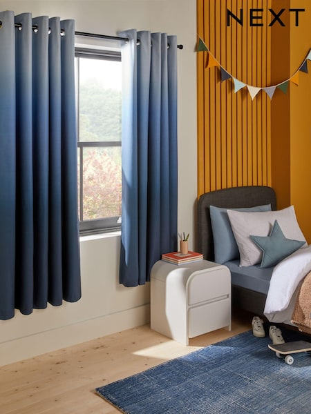 Blue Ombre Eyelet Blackout Curtains (N18995) | 1,760 UAH - 2,934 UAH