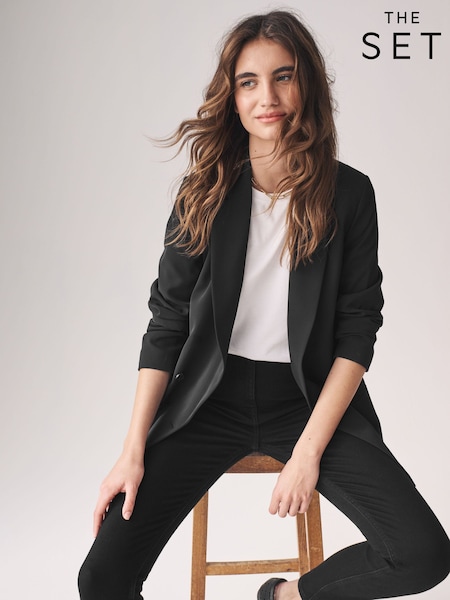 The Set Double Breasted Blazer (N20080) | kr665