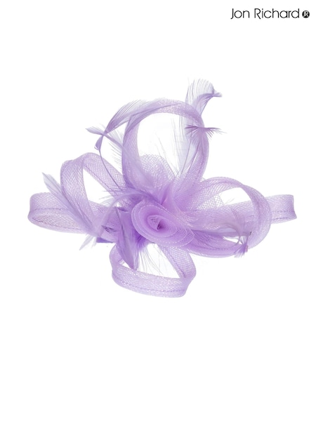 Jon Richard Purple Small Feather Fascinator Clip (N20551) | €36